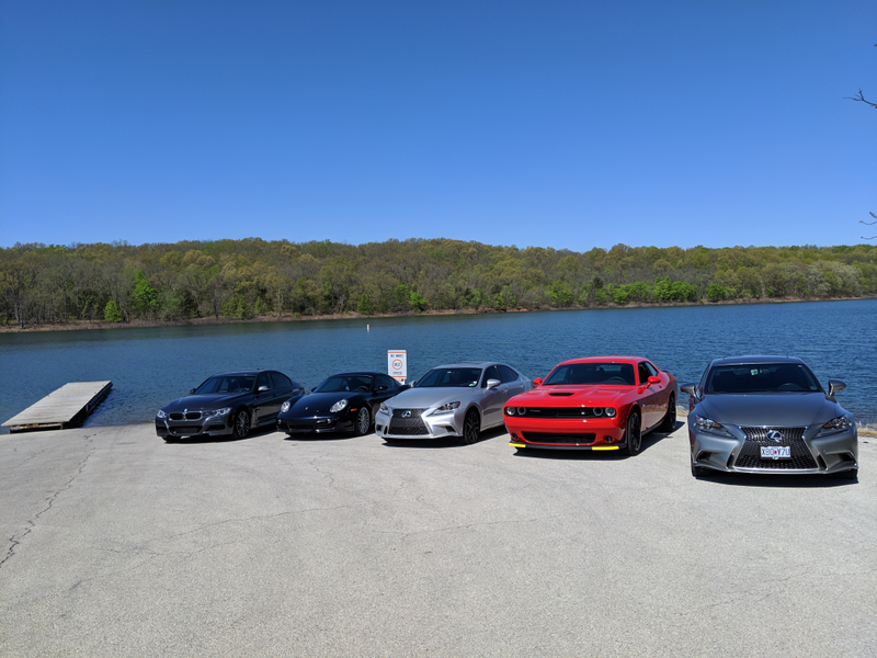All the cars present for the cruise